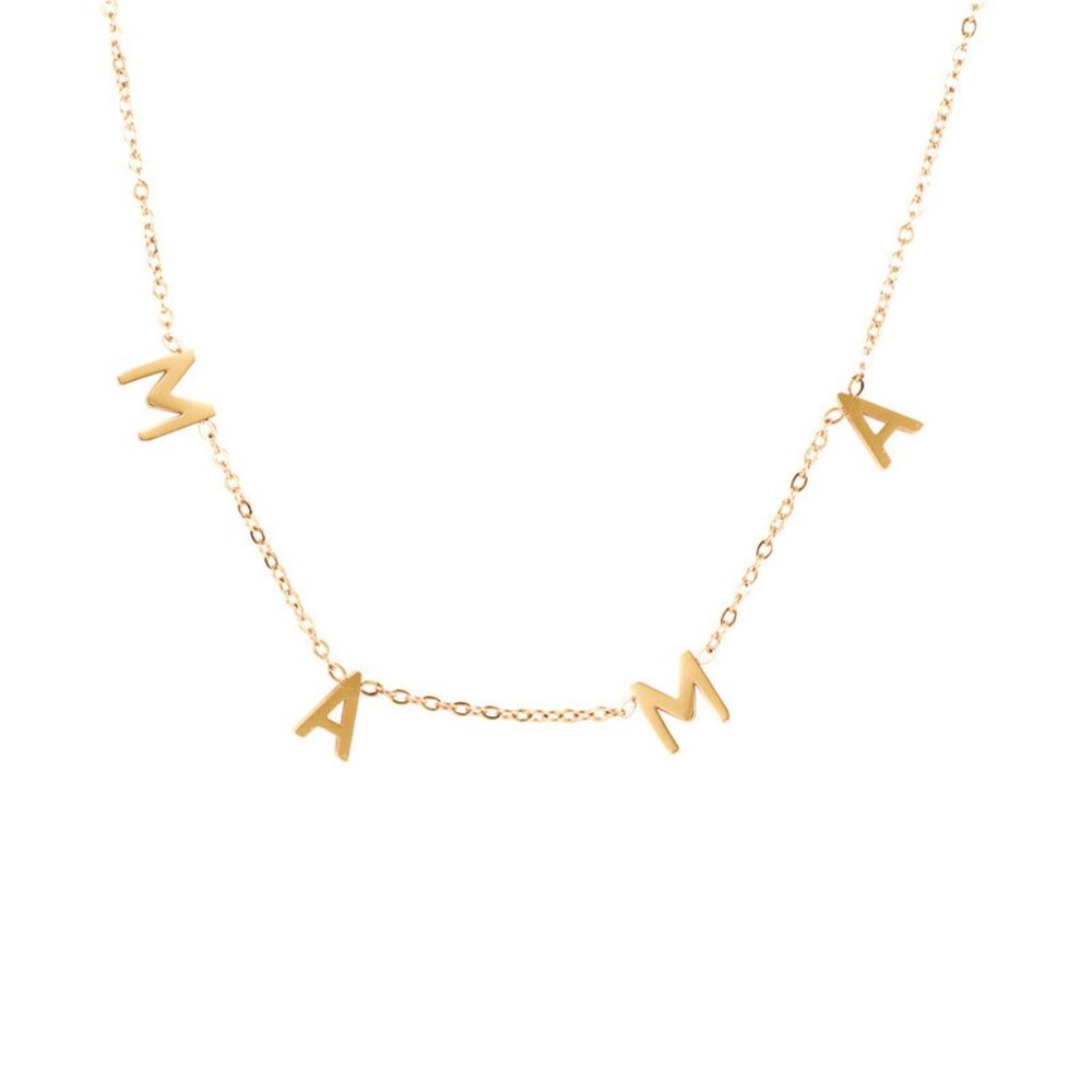 "MAMA" Letters Minimalist Necklace